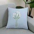 thumbnail image 3 of Flmtop 1PC Soft Pillow Covers Flower Printed Pillowcases with Exquisite Pattern Easy Maintenance Pillowcase Washable Pillowslip Sofa Pillow Cover Decor, 3 of 10