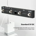 thumbnail image 2 of M-VAVE Wireless MIDI Controller BT MIDI Pedal Controller Intelligent APP Controls Digital Display Screen Rechargeable 12H Ultra Long Battery Life TRS to MIDI Adapter Portable MIDI Footswitch, 2 of 6