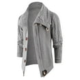 thumbnail image 1 of Awdenio Men's Casual Solid Color Long Sleeved Thickened Cardigan Jacket Sweater, 1 of 7