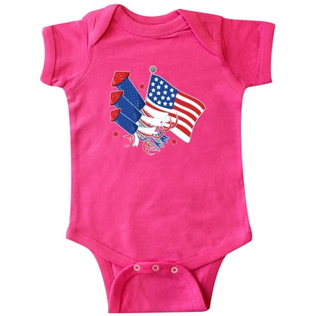 

Inktastic USA Flag Patriotic 4th of July Gift Baby Boy or Baby Girl Bodysuit