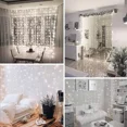 thumbnail image 4 of Cortina de luces LED de 300 LED, 3 m x 3 m, 8 modos de iluminación, IP44 resistente al agua, para uso en interiores y exteriores, ideal para Navidad, bodas, cumpleaños, ventanas, casas y patios., 4 of 5