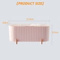 thumbnail image 2 of Caja de almacenamiento de algodón de maquillaje, 3 compartimentos para guardar almohadillas de algodón, 2 of 6