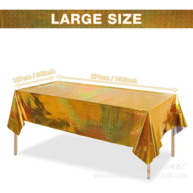 El mantel de PE impermeable desechable con tema láser popular se puede usar como tela de fondo