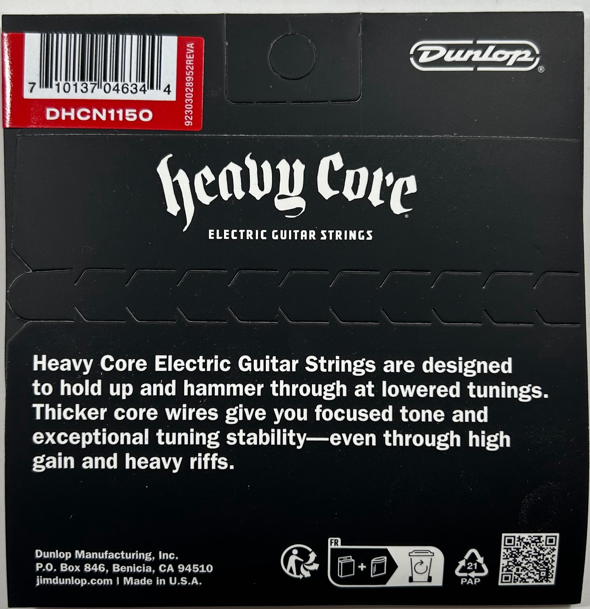 Dunlop Guitar Strings Electric 3 Sets Heavy Core Extra Heavy (Heavier) 11-50