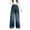 Blue, variant on KAUOD Girls Floor Cargo Jeans Oversized Pockets Baggy Wide Leg Streetwear Denim Pants Teen Kids High Waist Retro Jeans