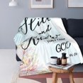 thumbnail image 6 of Prayer Blanket Gifts Be Still and Know That I Am God Blankets Lightweight Travel Healing Religious Blanket Cozy Plush Keep Warm for Women 40"x30", 6 of 6