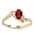 thumbnail image 2 of Galaxy Gold 0.46 ct 18k Solid Gold Ring Diamonds Oval Ruby 3029 (9.5), 2 of 7