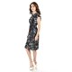 thumbnail image 2 of Vestido estampado flores Roman Fashion /Juvenil, 8867-13 (Negro flores) negro G, 2 of 6