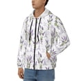 thumbnail image 3 of Naloa Lavender Flowers Men’s Hoodies, Zip up Hoodie, Sweatshirts,Hoodies for Men Sizes S-3XL-X-Large, 3 of 5