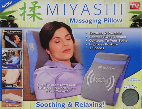 As Seen On Tv Miyashi Massaging Pillow Walmart Com