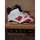 thumbnail image 2 of Ni - ke Air Jordan 6 Retro Mens 10 White And Red Retro Carmine 2014 384664160 No Box, 2 of 5