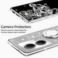 thumbnail image 3 of for Motorola Moto Edge 5G 2024 Phone Case (6.6-inch) with Ring Stand Lanyard Girls Women Cute Soft TPU Glitter Shockproof Protection Cover - Silver, 3 of 7