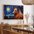 thumbnail image 5 of Belgian Sheepdog Dog Canvas Van Gogh Starry Night Wall Art Gifts Canvas Wall Art Frame Music Artist Customized Canvas Framed Photo Art Work For The Bedroom(Gifts For Dog Lover ), 5 of 6