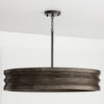 thumbnail image 5 of Capital Lighting 454041 Dunn 4 Light 30" Wide Drum Chandelier - Espresso Stain / Black, 5 of 6