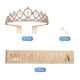 thumbnail image 3 of Juego de banda y corona de strass Uxcell, 1 juego de banda de cumpleaños y kit de decoración de tiara rosa/dorado rosa, (Reina), 3 of 7