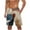 Navy#02, variant on ZCFZJW Bermuda Shorts for Men Vintage Color Block Print Summer Drawstring Elastic Waist Beach Board Shorts Quick Dry Swim Trunks with Pockets Brown XXL
