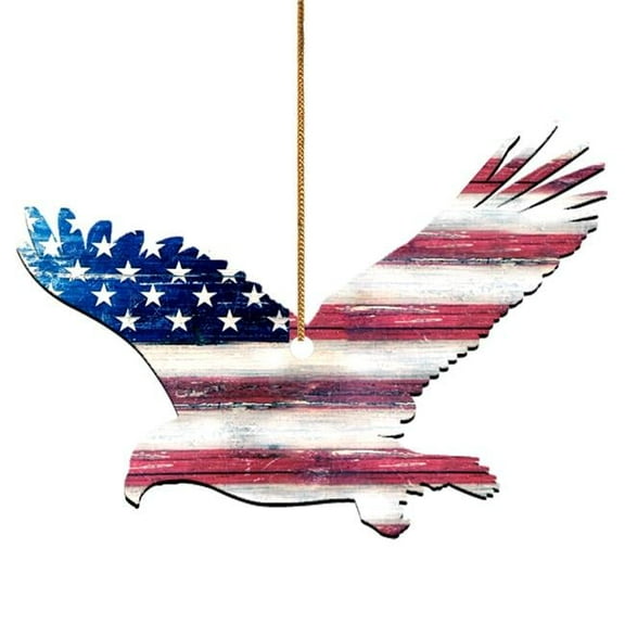 Designocracy 99912-O Freedom Eagle Wooden Ornament
