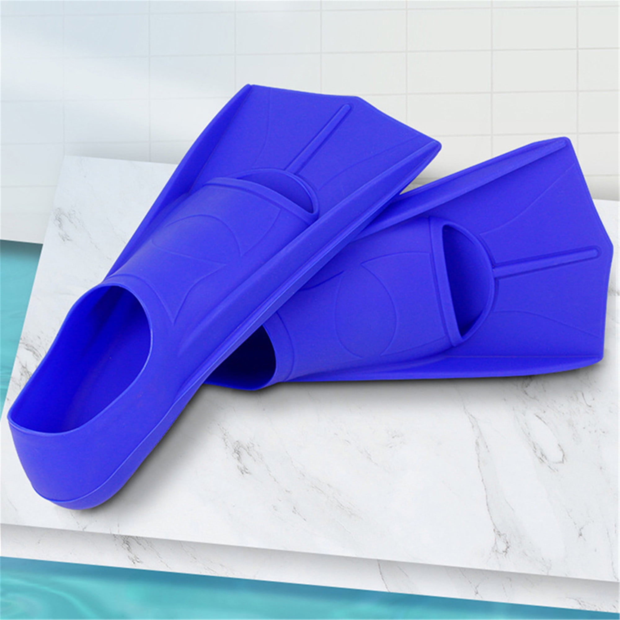 Buy Elbourn Kids Swim Fins Swim Flippers for Lap Swimming for Training, Flexible Silicone