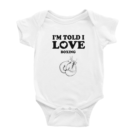 

I m Told I love Boxing Cute Baby Jumpsuit Unisex