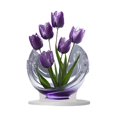 thumbnail image 4 of 2D acrílico tulips decoración placa de escritorio creative vacaciones coleccionables decoración de mesa de mesa para gabinete de entrada de chimenea, 4 of 9
