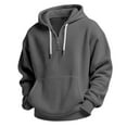 thumbnail image 5 of Men's Hoodie, 2026 New Colorblock Jackets Pocket Tops Mens Sports Large Size Casual Long Sleeve Winter Hoodie, Breathable Fabric for Men, Quarter Zip Pullover Style., 5 of 7