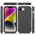 thumbnail image 2 of Military Grade TUFF Hybrid Armor Case for iPhone 16e - Black, 2 of 5