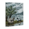 thumbnail image 4 of Stupell Industries Traditional Sheep View Landscape Painting Gallery Wrapped Canvas Art Print Wall Art, 16 x 20, 4 of 8