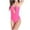 Pinky, variant on Bigersell Women Strapless One-Piece Swimsuits , Cut Out Halter Swimsuits, Tie Back High Cut Bathing Suits Cheeky 1 Piece Swimsuits Summer Beach Vacations Swimwear, Style SW-12, Purples, L