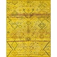 thumbnail image 1 of Ahgly Company Indoor Rectangle Abstract Caramel Brown Oriental Area Rugs, 2' x 4', 1 of 6