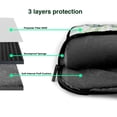 thumbnail image 4 of YFYANG 15.6 inch Universal Laptop Bag Oxford Cloth Laptop Sleeve, Multi-functional Green Bamboo Doodle Notebook Computer Messenger Bag Handbag, 4 of 8