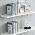 thumbnail image 5 of Wobogo White Owl Pattern Acrylic Bookends Clear L-Shaped Book Holder with Non-Slip Pads for Books Files Magazines CD DVD 5.4×4.1×8.1in, 5 of 6