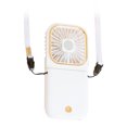 thumbnail image 1 of Ventilador Portátil Colgante con Cargador USB y Soporte para Teléfono, Ideal para Viajes, Oficina y Actividades al Aire Libre, Plegable y Ajustable en 180 Grados, Batería de 3000mAh, 3 Velocidades,, 1 of 6