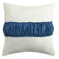 thumbnail image 4 of Lanco Bell Bottom Jacquard 10 Piece Comforter Set Blue, Bed Size Queen, Fill Polyester, Solid Color, 4 of 6