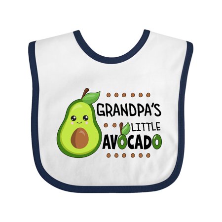 

Inktastic Grandpa s Little Avocado with Cute Baby Avocado Gift Baby Boy or Baby Girl Bib