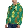 thumbnail image 3 of Salouo Pineapples1 Pattern Men's Fall Hoodie Sweatshirt,Sport Hoodie with Pockets for Men Pullover Casual Hooded Sweatshirt-Small, 3 of 7