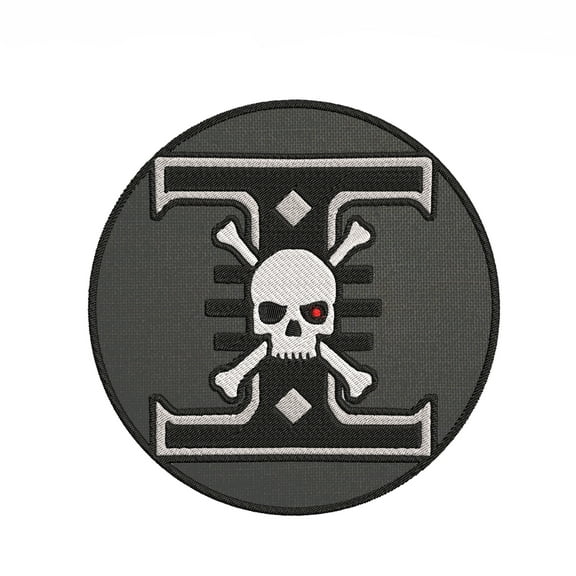 Deathwatch Warhammer 40k Embroidered Patch Iron-On Applique, Cosplay Vest Clothing Badge Back Packs Uniform, Geeks & Gamers, Table Top, Anime, Cartoon, Grim Dark DIY
