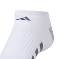 thumbnail image 2 of Big & Tall adidas 3-Pack Cushioned 3.0 No Show Socks Color: White Size: 12-15, 2 of 4