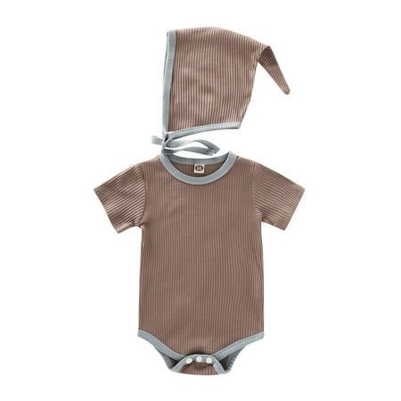 

adviicd 6 Set Baby Boys Girls Short Sleeve Ribbed Patchwork Romper With Baby Girl Cardigan Set 121g778
