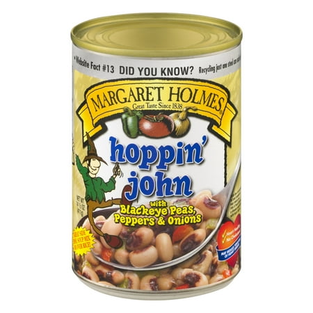 (6 Pack) Margaret Holmes Hoppin' John With Black-Eyed Peas, Tomatoes, Onions And JalapeÃÂ±os, 14.5