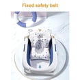thumbnail image 3 of Asiento de baño para bebé Alfombrilla de soporte de seguridad Red de malla Lavable Transpirable Suave Ducha para niños pequeños Cojín para el cuerpo Cojín con correas Estrella blanca seitruly  BA000371-03, 3 of 7