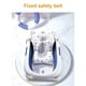 thumbnail image 3 of Asiento de baño para bebé Alfombrilla de soporte de seguridad Red de malla Lavable Transpirable Suave Ducha para niños pequeños Cojín para el cuerpo Cojín con correas Estrella blanca Vogacara BA000371-03, 3 of 7