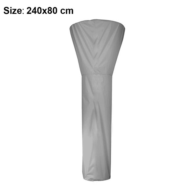 Cubierta del calentador del Patio del jardín 210D tela Oxford resistente al agua cubiertas del calentador del Patio para el calentador redondo de pie al aire libre, 47/86*241cm Fokelyi XWJ-A0126-3