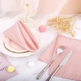 thumbnail image 5 of IKOMMI 12 Pack Square Satin Napkin Bright Silk Table Napkin Soft Smooth Fabric Table Napkin for Wedding Banquet Party Decoration, Champagne, 17 x 17 Inch, 5 of 7