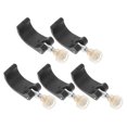thumbnail image 1 of WRITWAA 5 Pcs Bâton de Randonnée Clip Noir Nylon Durable Résistant à l'Usure pour Escalade, 1 of 8