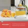 thumbnail image 6 of BLACK+DECKER 32oz Electric Citrus Juicer with Auto-Reversing Cones, White, CJ625, 6 of 9