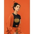 thumbnail image 7 of Tstars Womens Leopard Halloween Pumpkin Gifts for Her Graphic T Shirt Orange L, 7 of 7