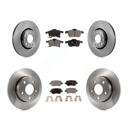 Transit Auto Front Rear Disc Brake Rotors and Semi-Metallic Pads Kit for Car 2008-2009 Saturn Astra K8F-101112