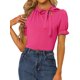 thumbnail image 1 of Top Elegante De BluDe ManCorDe OficiDe Las Camisas Del Cuello De PajariDe Las Mujeres RoCaliente XS, 1 of 5
