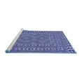 thumbnail image 2 of Ahgly Company Machine Washable Indoor Round Persian Blue Traditional Area Rugs, 8' Round, 2 of 4