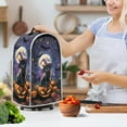 thumbnail image 3 of Yuyamidu Black Cat Blender Cover Spillproof Coffee Maker Cover Multi Cooker Mixer Covers Pumpkin Kitchen Decorations for Blender Food Processor juicer, Halloween Decor, 3 of 6